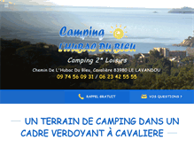 Tablet Screenshot of camping-hubacdubleu.com